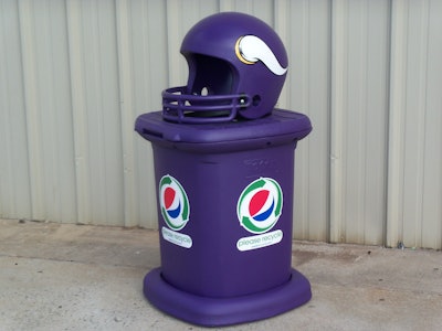 poubelle de tri sport